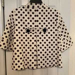J. Crew Polka Dot Cropped Jacket